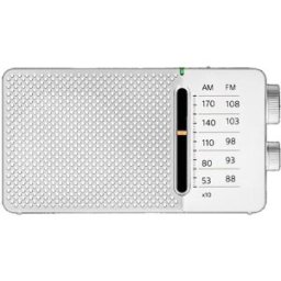 Rádio FM/AM Horizontal c/ Coluna Sr-36 (Branco) - SANGEAN