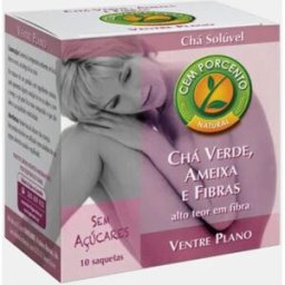 CEM POR CENTO CHA SOLUVEL VENTRE PLANO 10 SAQUETAS