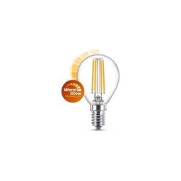 Philips lâmpada LED E14 bola filamento luz quente regulável 3.4W
