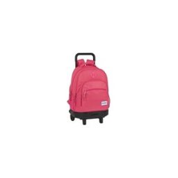 WHITE LABEL Mochila escolar BLACKFIT8 Carrinho removível Rosa