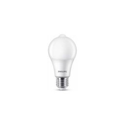 Philips lâmpada LED E27 fosca luz quente com sensor de movimento 8W 60W