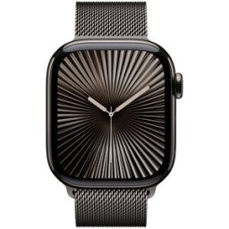 Apple Watch Series 10 GPS + Cellular 42mm Titânio Ardósia c/ Bracelete Loop Milanesa Ardósia