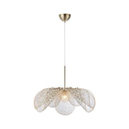 Markslöjd 109170 - Pendente em cabo STYRKA 1xE27/40W/230V Ø 75 cm bege