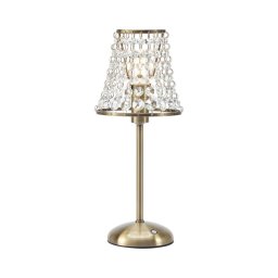 Markslöjd 109125 - Lâmpada de mesa LED recarregável e regulável LIORA 1xE14/2W/2000 mAh latão