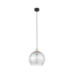 Lustre em cabo DEVI 1xE27/15W/230V preto/transparente