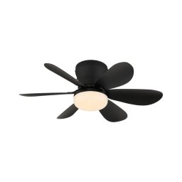 Globo 03625S - Ventilador de teto LED regulável DELORES LED/5W/230V 2700-6500K preto + comando remoto