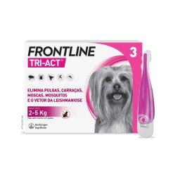 3x0,5ml pipetas Tri-Act Frontline® para cães 2-5kg