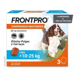 2 x 3 comprimidos Frontpro comprimidos antiparasitários para cães de 10 a 25 kg