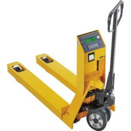 kaiserkraft Carro de elevação de paletes com balança de precisão, com impressora térmica, visor standard, divisão em vários âmbitos, Carro de elevação de paletes com balança de precisão, com impressora térmica, visor standard, divisão em vários âmbitos. B