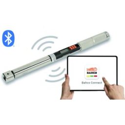 Chave de binário digital e ângulo Bluetooth® com memória e cabeça intercambiável rectangular 17 -340 Nm Bahco TAWMB14340