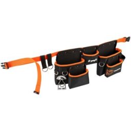 Três Cintos de Conjunto de Bolsa com 4 Anéis de Segurança para Fixação de Cordão 100 mm x 380 mm x 630 mm Bahco 4750-3PB-2
