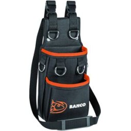 Bolsa com 2 Bolsos Grandes e 6 Anéis de Segurança para Fixação de Cordão Bahco 3875-MHP6