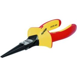Alicates de pontas curvas ERGO™ com pegas de dois componentes isoladas e acabamento em fosfato(140 mm) Bahco 2521S-140