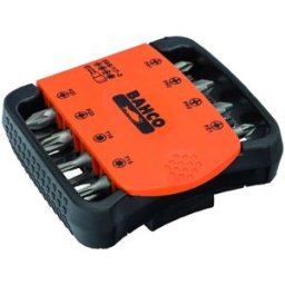 Conjunto de 17peças de bits para parafusos Pozidriv, Phillips, TORX® de segurança, hexagonais e suporte Bahco 59S/17-3