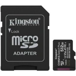 Cartão de Memória Canvas Select Plus Gen3 512GB MicroSDXC UHS-I Classe 10 + Adaptador - KINGSTON
