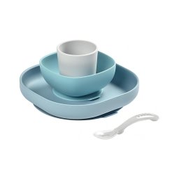 Beaba - Conjunto de alimentação infantil Jungle, 4 peças