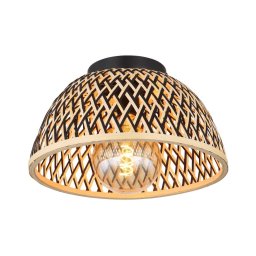 Globo 15767D - Candelabro integrado COLLY 1xE27/15W/230V bambu