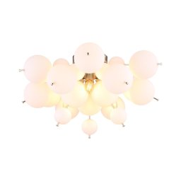Globo 15633DO - Candeeiro integrado UDO 3xE14/25W/230V diâmetro 55 cm branco