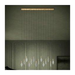 Eglo 390362 - Candeeiro suspenso LED com regulação MIRADOR 14xLED/3,3W/230V dourado