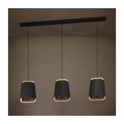 Eglo 390186 - Candeeiro suspenso CAMALOZA 3xE27/40W/230V preto