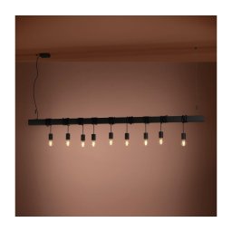 Eglo 39939 - Candeeiro suspenso TOWNSHEND-B 9xE27/40W/230V preto