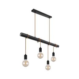 Globo 15459-4H - Candeeiro suspenso LEO 4xE27/60W/230V