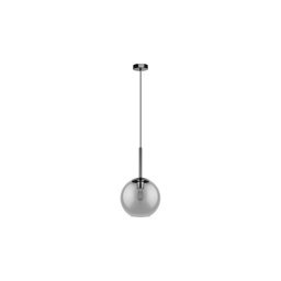 Eglo 97847 - Lustre suspenso com cabo TINDARI 1xE27/28W/230V preto/fumê