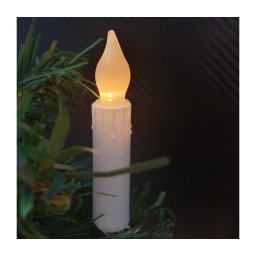 Guirlanda decorativa LED 10xLED/2xAA 1,65 m branco quente em forma de vela