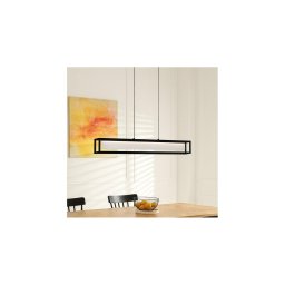 Eglo 39629 - Lustre LED regulável com cabo GUALAJO LED/27W/230V preto