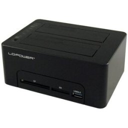 Docking Station HDD, SSD, Cartões de Memória 2.5"/3.5" USB 3.1 (Preto) - LC-POWER