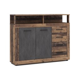 Cómoda RUNA castanho escuro/antracite