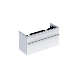 Geberit 500.356.00.1-Armário de casa de banho para lavatório duplo Smyle Square 61,7x118,4 cm branco