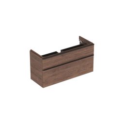Geberit 500.355.JR.1 - Móvel de casa de banho para lavatório Smyle Square 61,7 x 118,4 cm nogueira