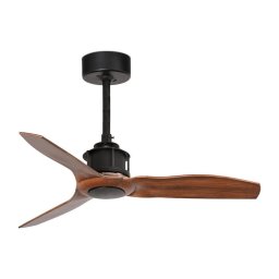 FARO 33425WT - Ventilador de teto JUST FAN S diâmetro 81 cm castanho/preto Wi-Fi Tuya + comando