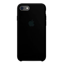 Capa de Silicone Preto iPhone 7 8 SE