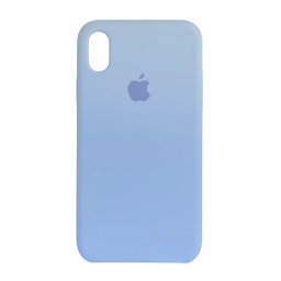 Capa de Silicone Azul Claro iPhone XR
