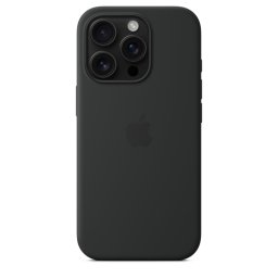 Capa de Silicone Preto iPhone 15 Pro Max