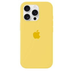 Capa de Silicone Amarelo iPhone 16 Pro