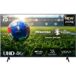 Smart TV LED 75" 75A6N (2024) 4K Ultra HD VIDAA - HISENSE