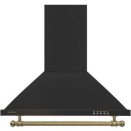 Exaustor Chaminé 3 Velocidades 60cm CMPP-RU61 (Preto/Dourado) - INFINITON