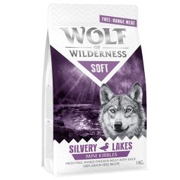 5x1kg Mini Soft Silvery Lakes frango do campo e pato Wolf of Wilderness cão