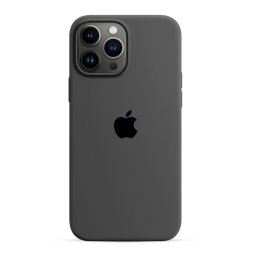 Capa de Silicone Cinzento Escuro iPhone 14 Pro