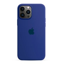 Capa de Silicone Azul Escuro iPhone 14 Pro