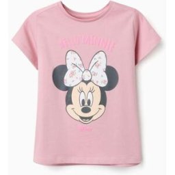 Disney T-shirt de algodão com estampado da Minnie para menina, rosa Rosa 11-12 Years