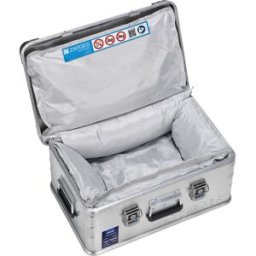 ZARGES Recipiente de segurança AKKU STORAGE BOX , CxLxA 600 x 400 x 240 mm, alumínio, Recipiente de segurança AKKU STORAGE BOX, CxLxA 600 x 400 x 240 mm, alumínio. Para o armazenamento de baterias de lítio, tais como baterias de ferramentas elétricas e ba
