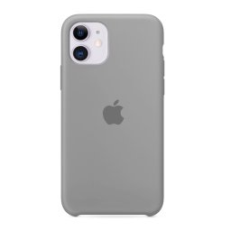 Capa de Silicone Cinzento Claro iPhone 11
