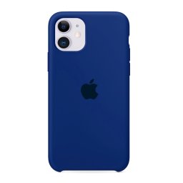 Capa de Silicone Azul Escuro iPhone 11