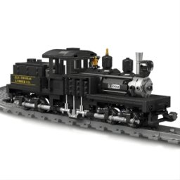 Mould King 12032 – Mould King Shay locomotiva a vapor comboio