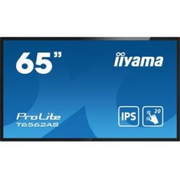 IIYAMA T6562AS-B1 pantalla de señalización Panel plano interactivo 163,8 cm (64.5") IPS 500 cd / m² 4K Ultra HD Negro Pantalla táctil Procesador incorporado Android 8.0 24/7 - 1362007