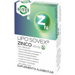 Lipo Sovex Zinco 25mg 30 cápsulas